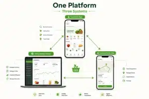 Grocery app usage and modules