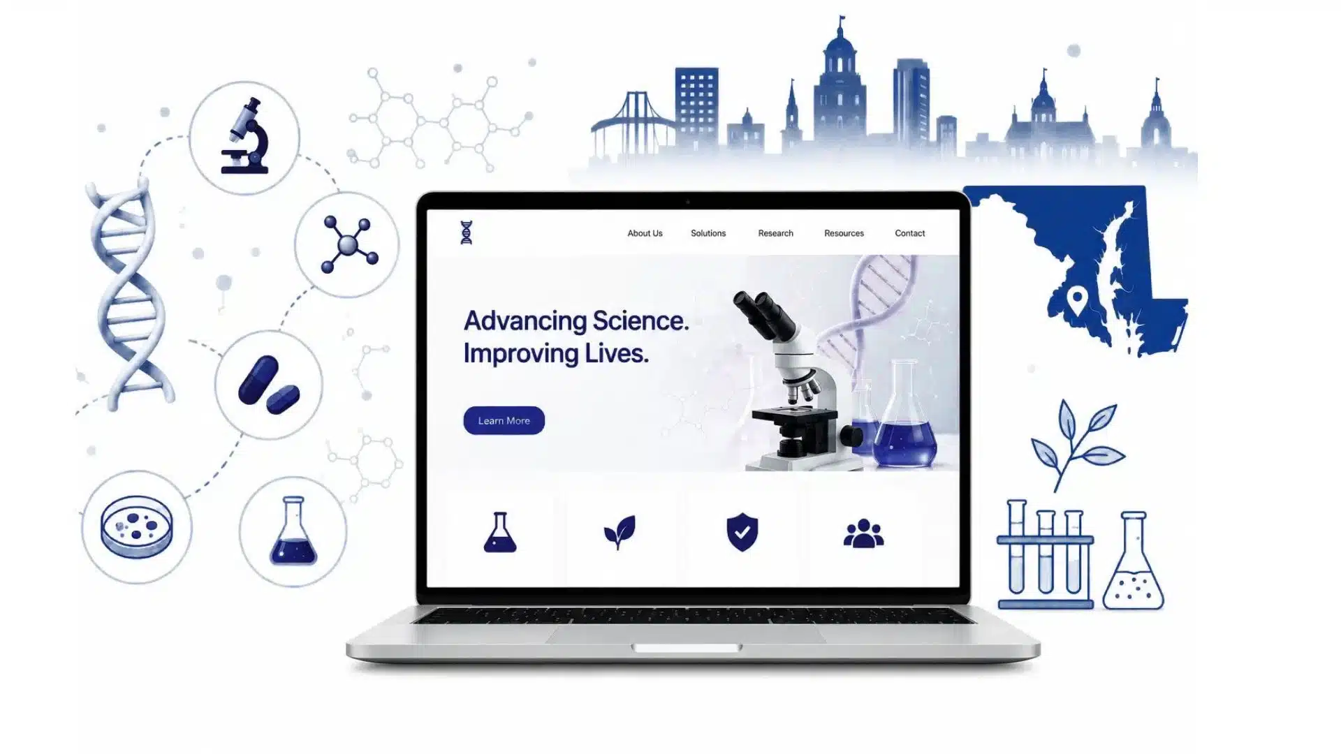 Creating Life Sciences Website in Maryland: Step by Step