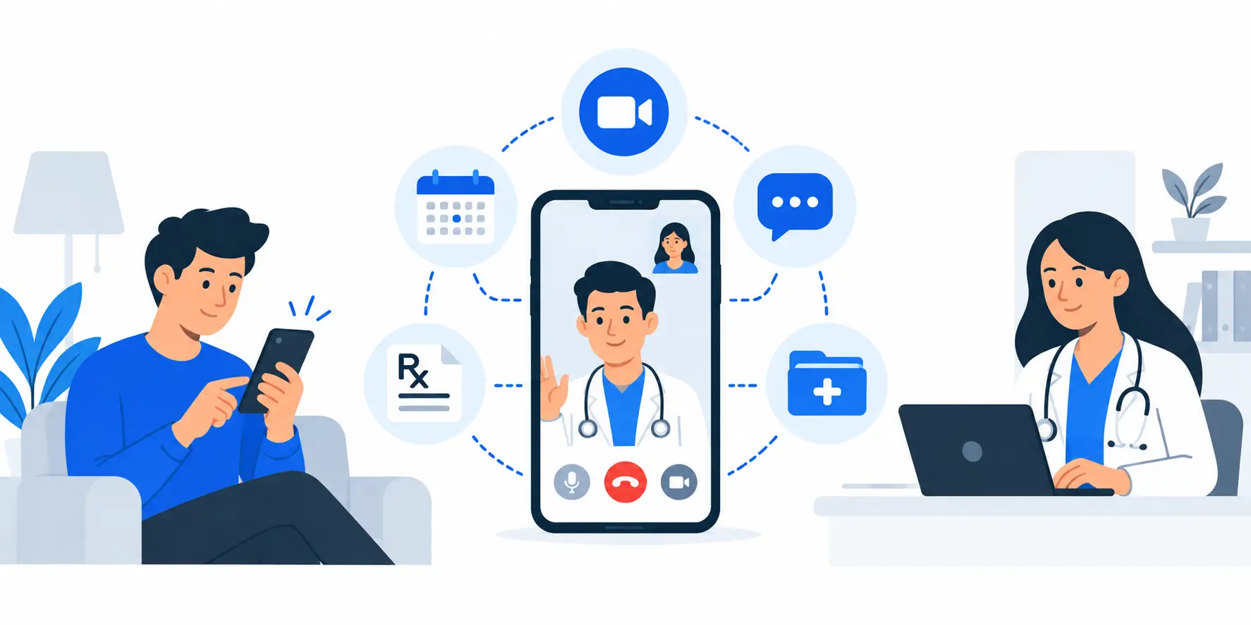 Healthcare app workflow