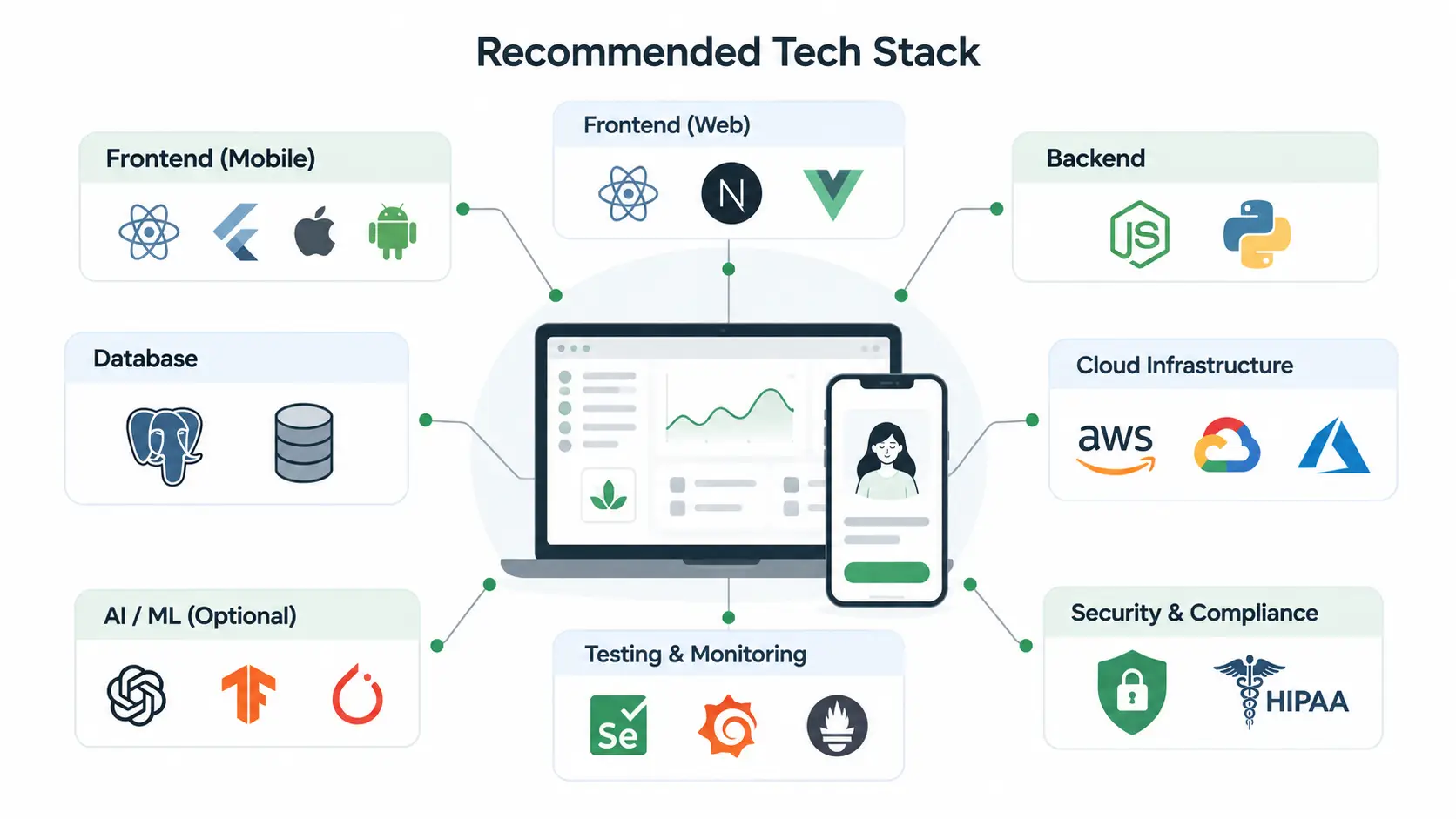 tech stack for telemedicine platform
